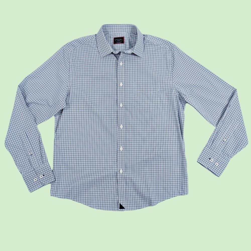 Untuckit‎ Beaumont Plaid Long Sleeve Button Up M